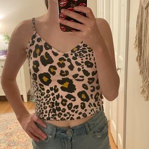 Forever 21 Pink Leopard Tank